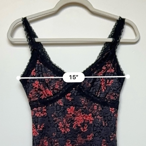 Almost Famous Lace Midi Dress Red/Black Size Small - Picture 6 of 10